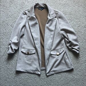 Alice Blue Tan Checkered Blazer